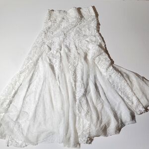 Urban Renewal Cream Sheer Maxi Skirt